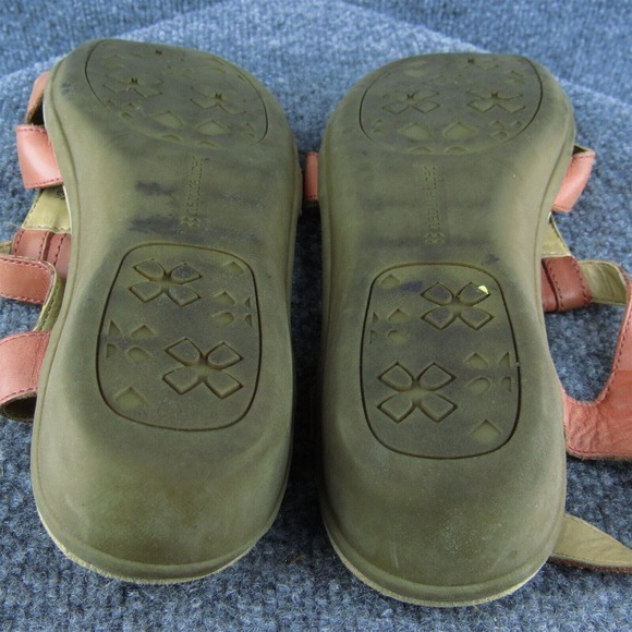 Naturalizer Weslie Women Gladiator Sandal Shoes Orange Leather Size 9.5 Medium - Picture 8 of 9